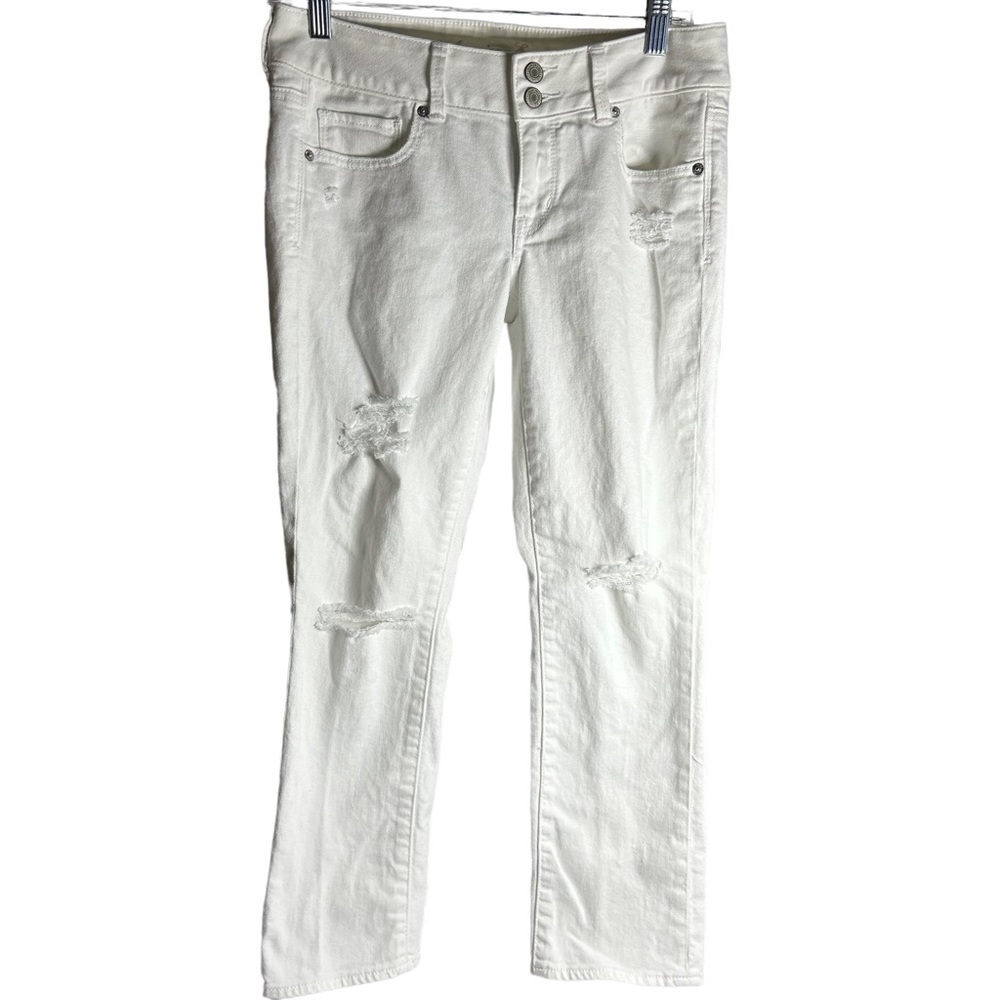 American Eagle Next Level Stretch Distressed Skinny Jeans Womens 4